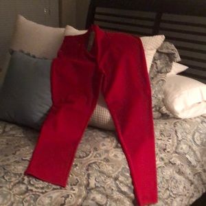 Chico red slim ankle regular size 1 (8) pants.